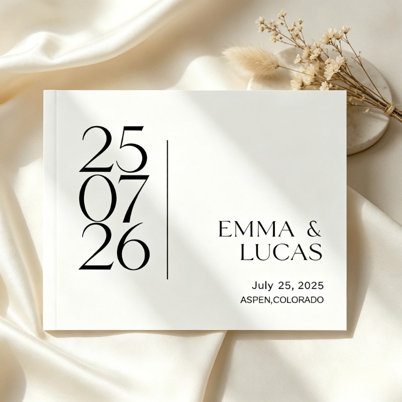 Custom Photo Book - Custom Wedding Guest Book, Guest Book