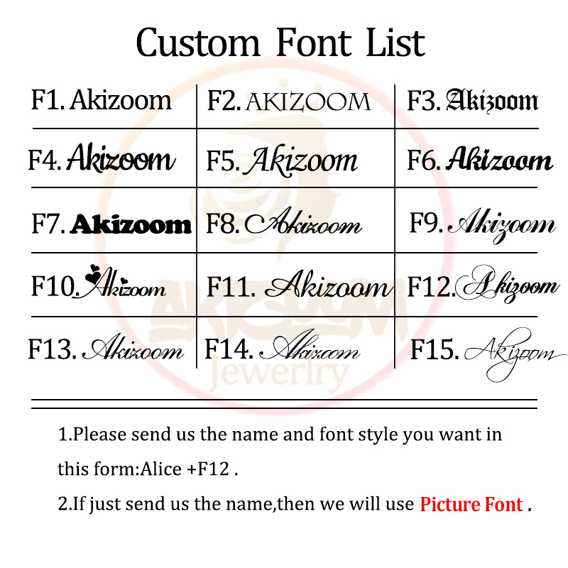 Akizoom Custom Name Zircon Let - Name Necklace Custom 评论和价格