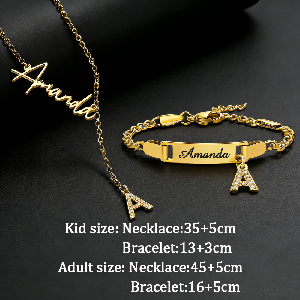 Akizoom Custom Name Zircon Let - Name Necklace Custom 评论和价格