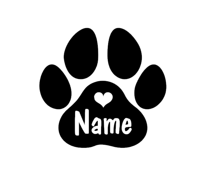 2pcs Personalised Paw Print wi - Pet Portrait Custom 评论和价格