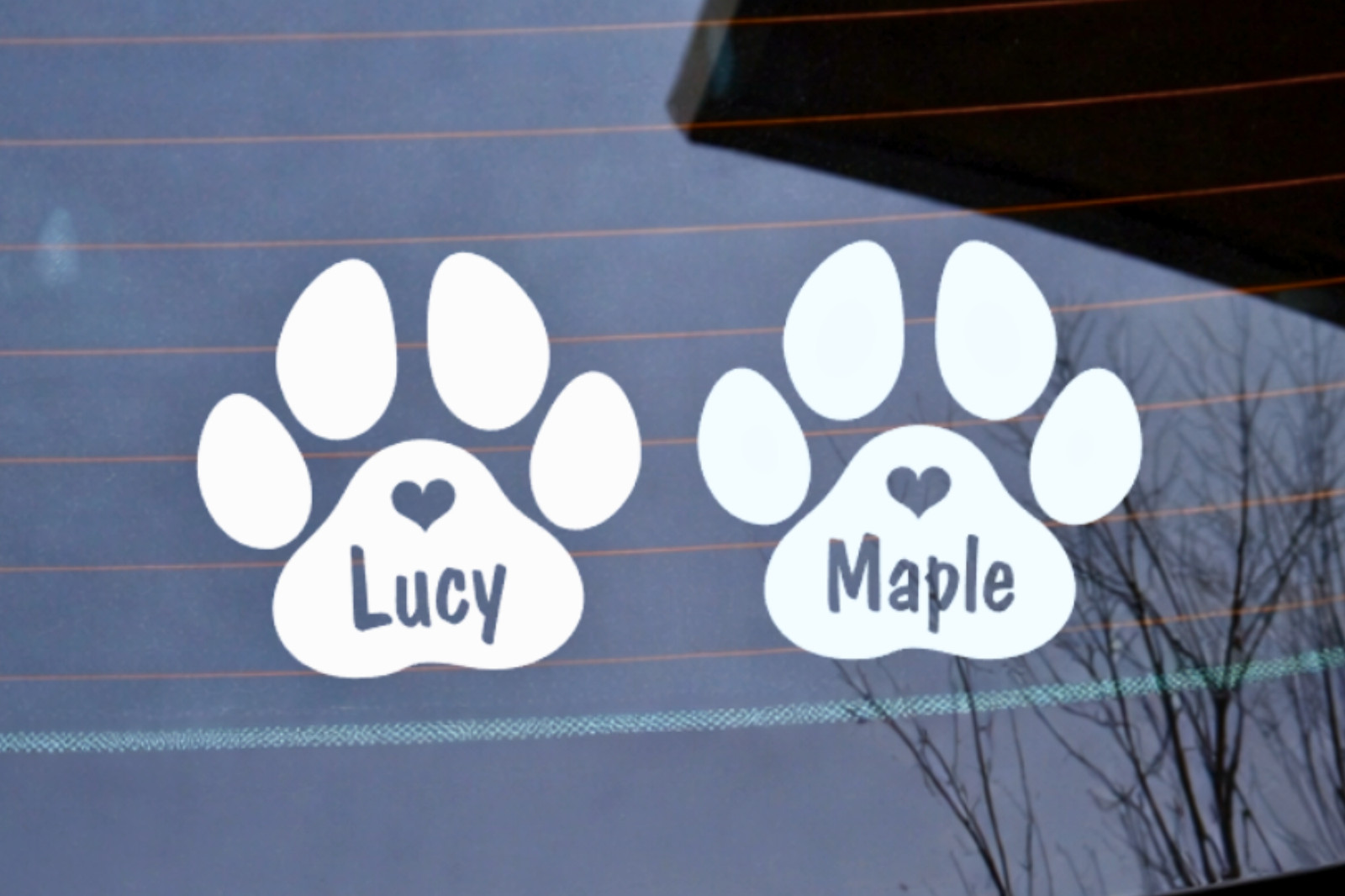 2pcs Personalised Paw Print wi - Pet Portrait Custom 评论和价格
